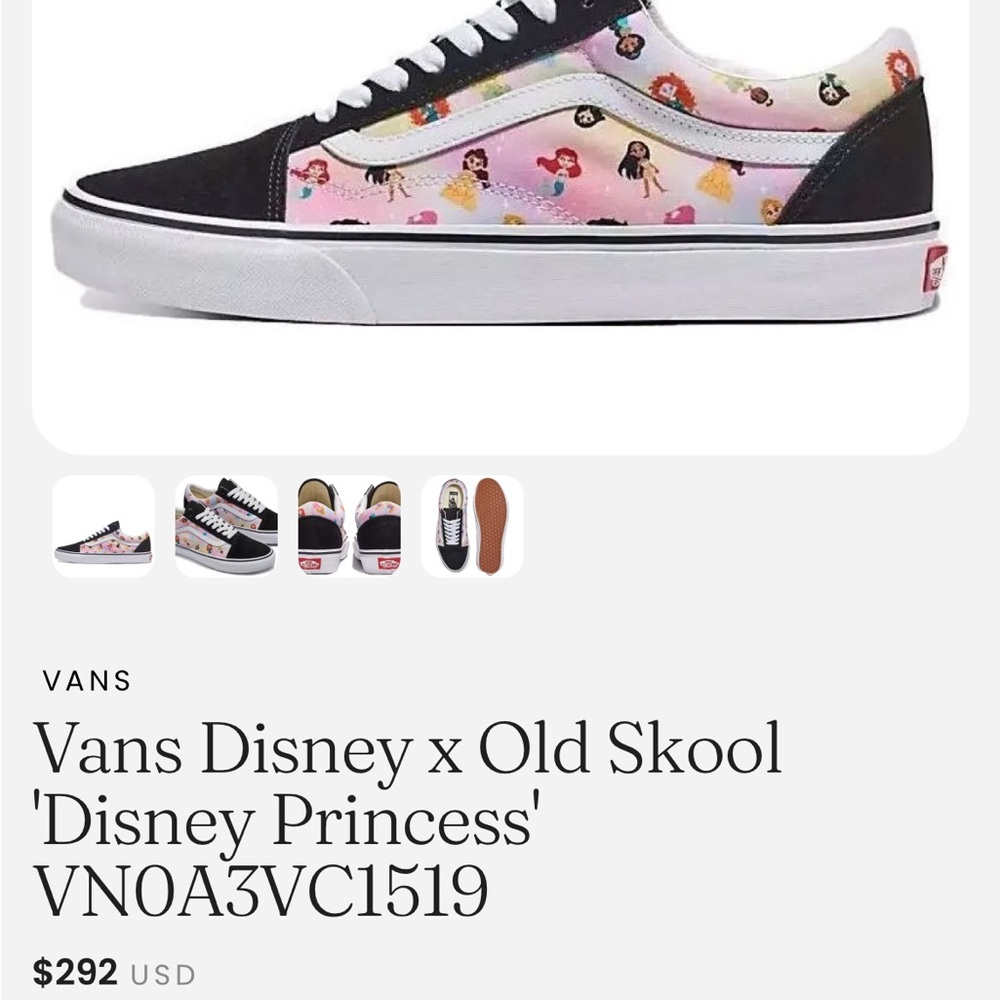 Almost new Disney Princess Vans. - Picture 8 of 8
